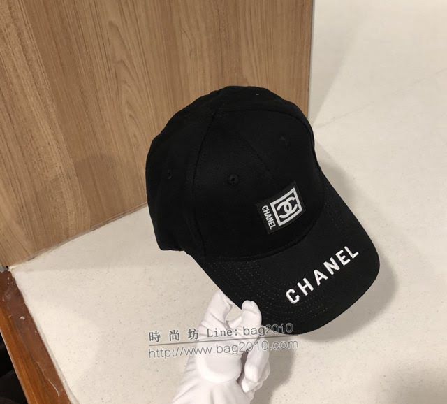 Chanel男女同款帽子 香奈兒經典黑白鴨舌帽棒球帽  mm1584